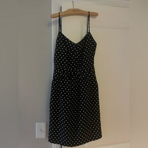 Polka dot black dress